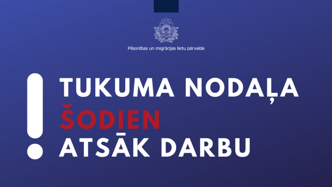 Tukuma nodaļa šodien atsāk darbu
