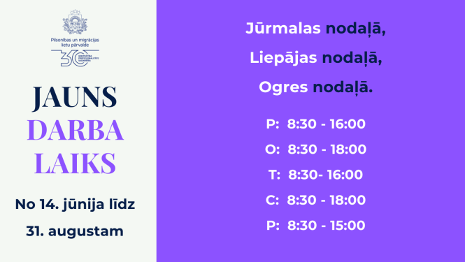 Ilustratīvs materiāls par JAUNu DARBA LAIKU Jūrmalas, Ogres, Liepājas nodaļās