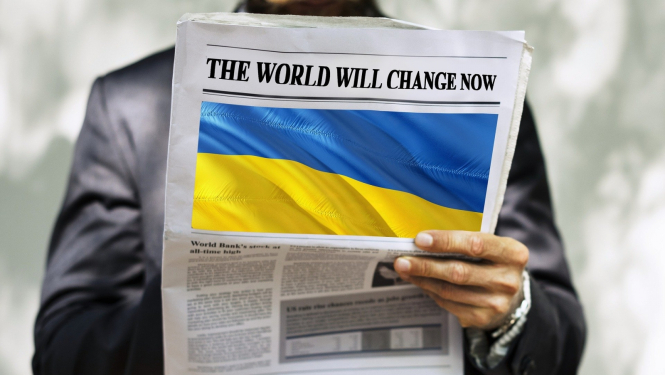 Attēls ar Ukrainas karogu