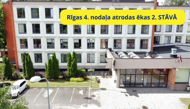 Nodaļa atrodas ēkas 2. stāvā