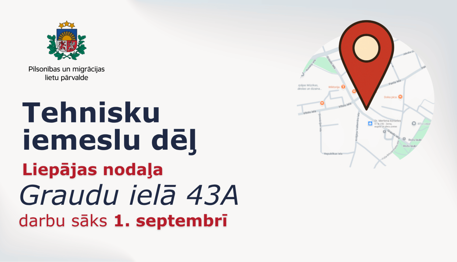 Liepājas nodaļas darba laiks