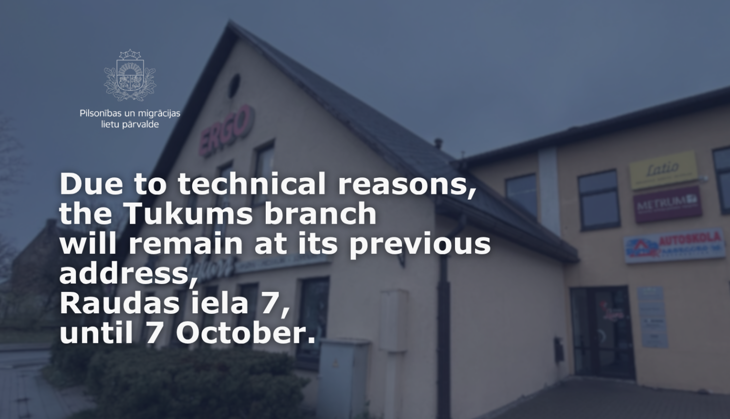 Information about Tukums branch