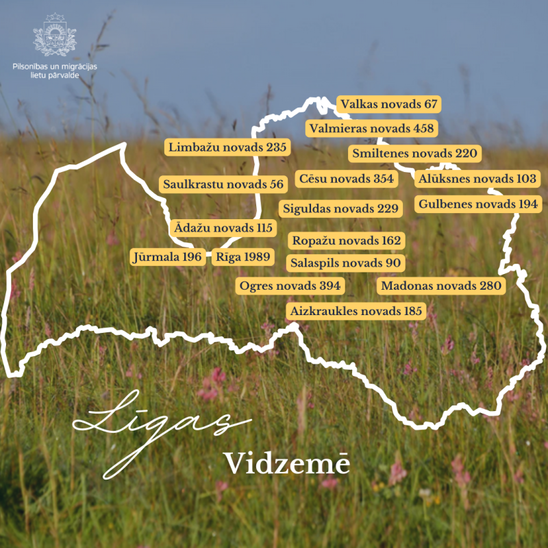 Līgas vārda statistika Latvijas novados