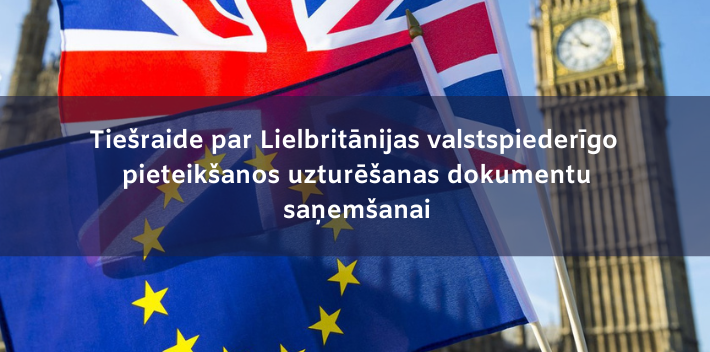 Tiešraide par Lielbritānijas valstspiederīgo pieteikšanās uzturēšanas dokumentu saņemšanai