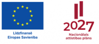 EU logo, 2027 Nacionālā attīstības plāna logo