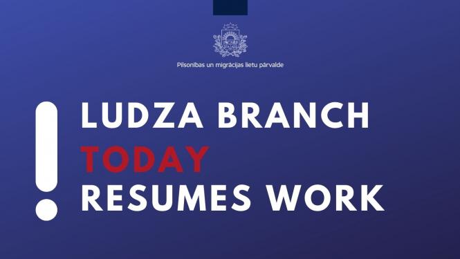 Ludza branch RESUMES customer service by pre-appointment