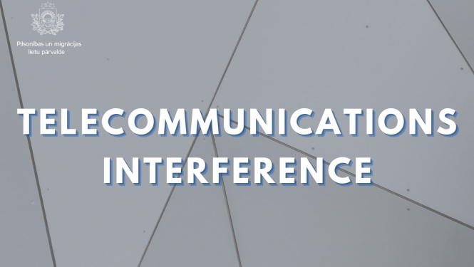Text: Telecommunications interderence