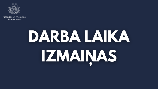 Darba laika izmaiņas