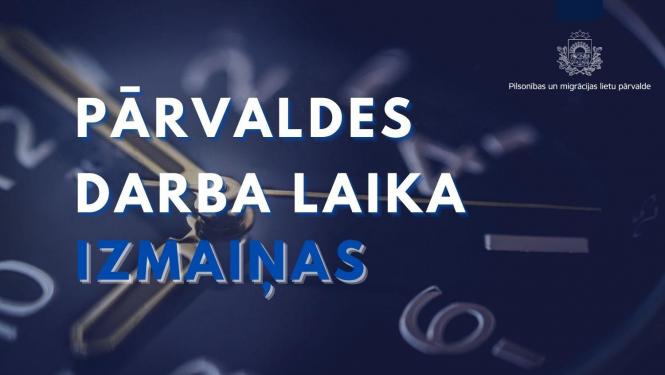 Darba laika izmaiņas 30. decembrī