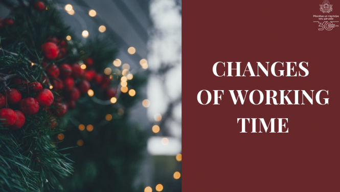 Changes of working time