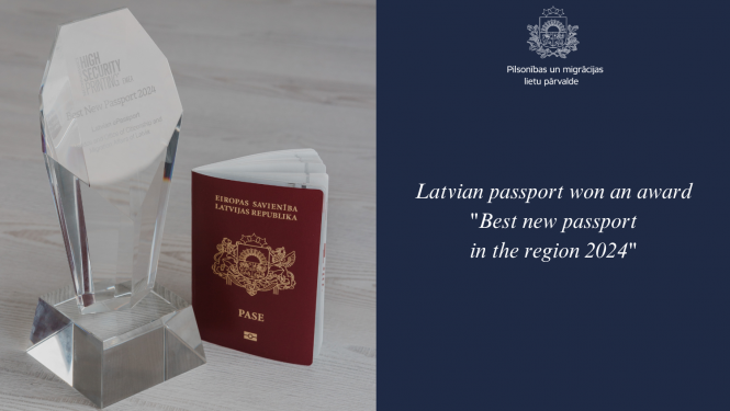 Text: the best new passport in the region 2024" and picture of the award