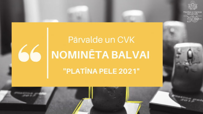 Pārvalde un CVK Nominēta Balvai 