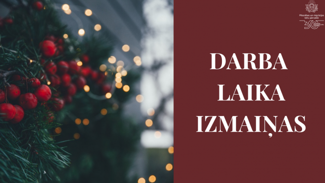 Darba laika izmaiņas un ziemassvētku tirdziņa foto