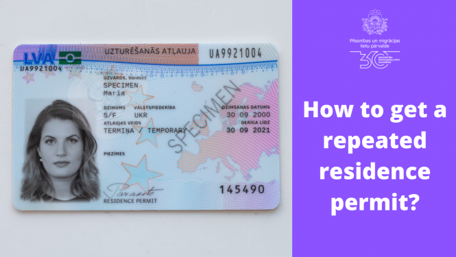 How to get a repeated residence permit?