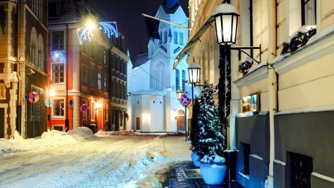 Ziemas vakars Vecrīgā