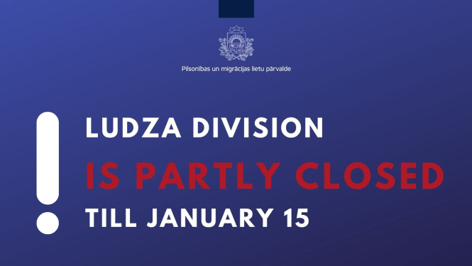Ludza division is partly closed till January 15