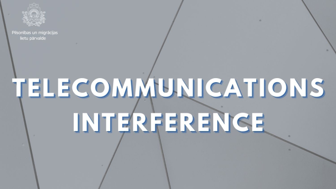 Text: Telecommunications interderence