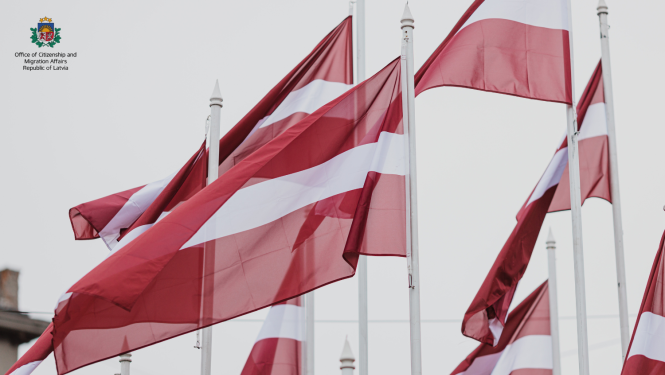 Latvian flags