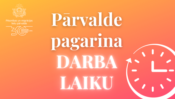 Pārvalde pagarina darba laiku spilgs vizuālis oranžā krāsā