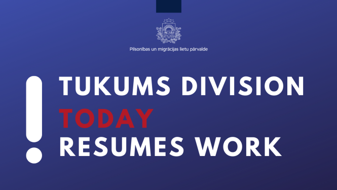 Tukuma nodaļa šodien atsāk darbu