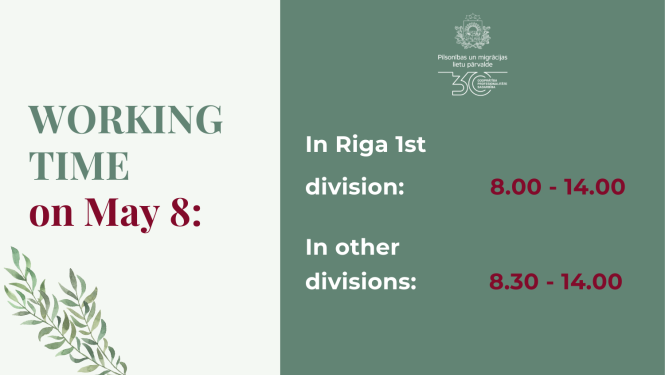 Working time on May 8