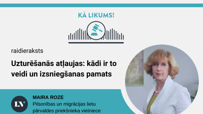 Graiskais attēls ar PMLP vadītāja vietnieci Mairu ROzi un tekxtu par raidījuma saturu