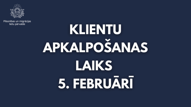 teksts: klientu apkalpošanas laiks 5. februāri