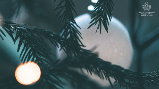 Christmas tree with lights