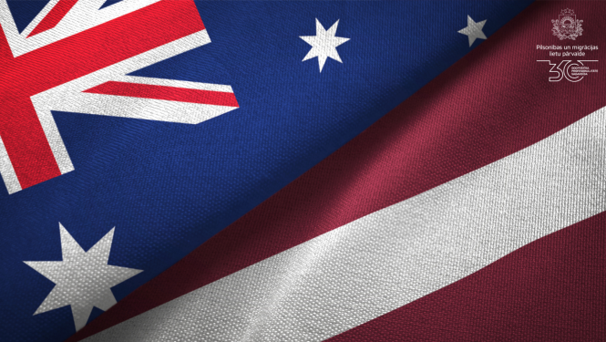 Latvijas Austrālijas karogs