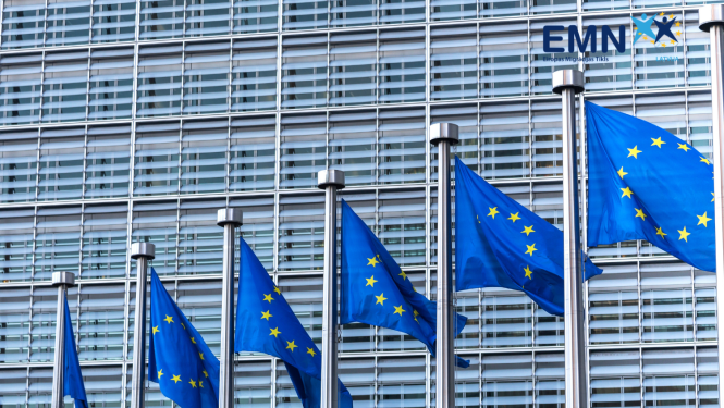 Vairāki Eiropas Savienības karogi