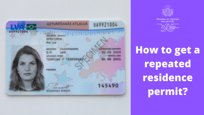 How to get a repeated residence permit?