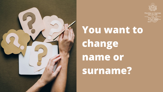 Do you want to change name or surname?