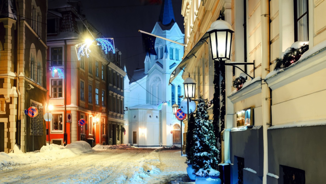 Ziemas vakars Vecrīgā