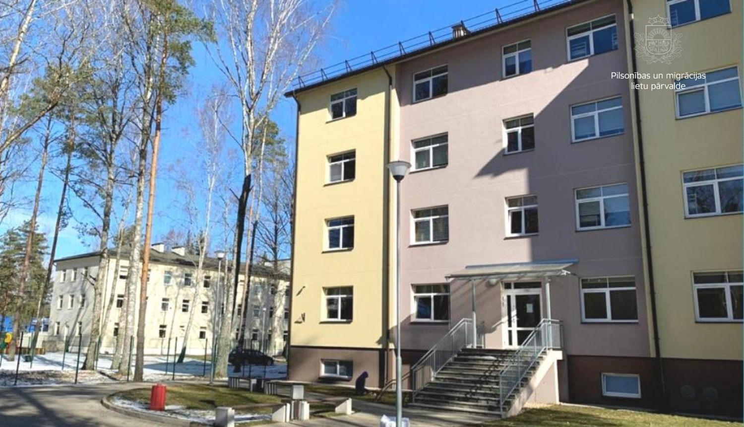 Patvēruma meklētāju izmitināšanas ēka Muceniekos