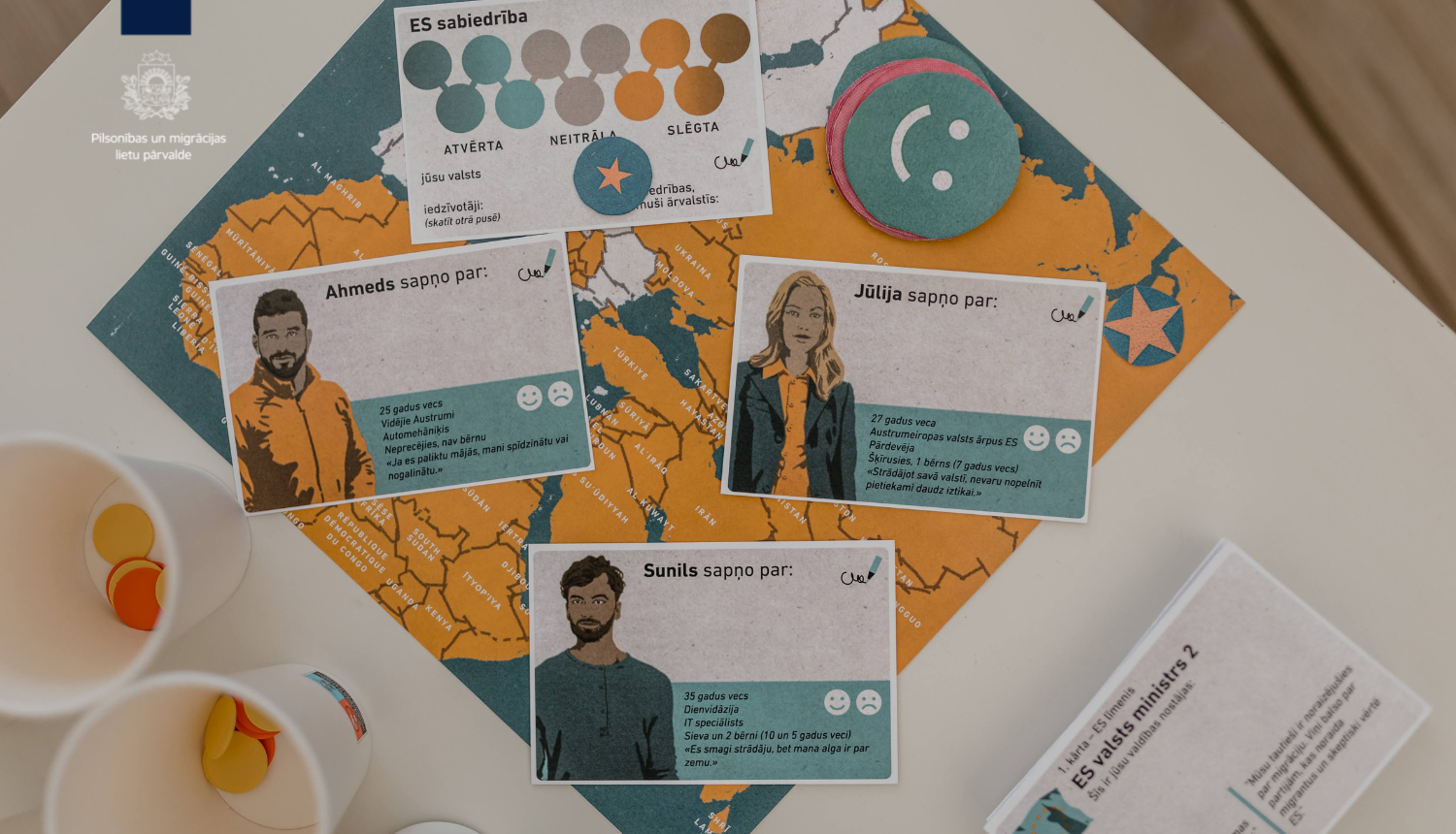 migrācijas spēle "Galamērķis: Eiropa"