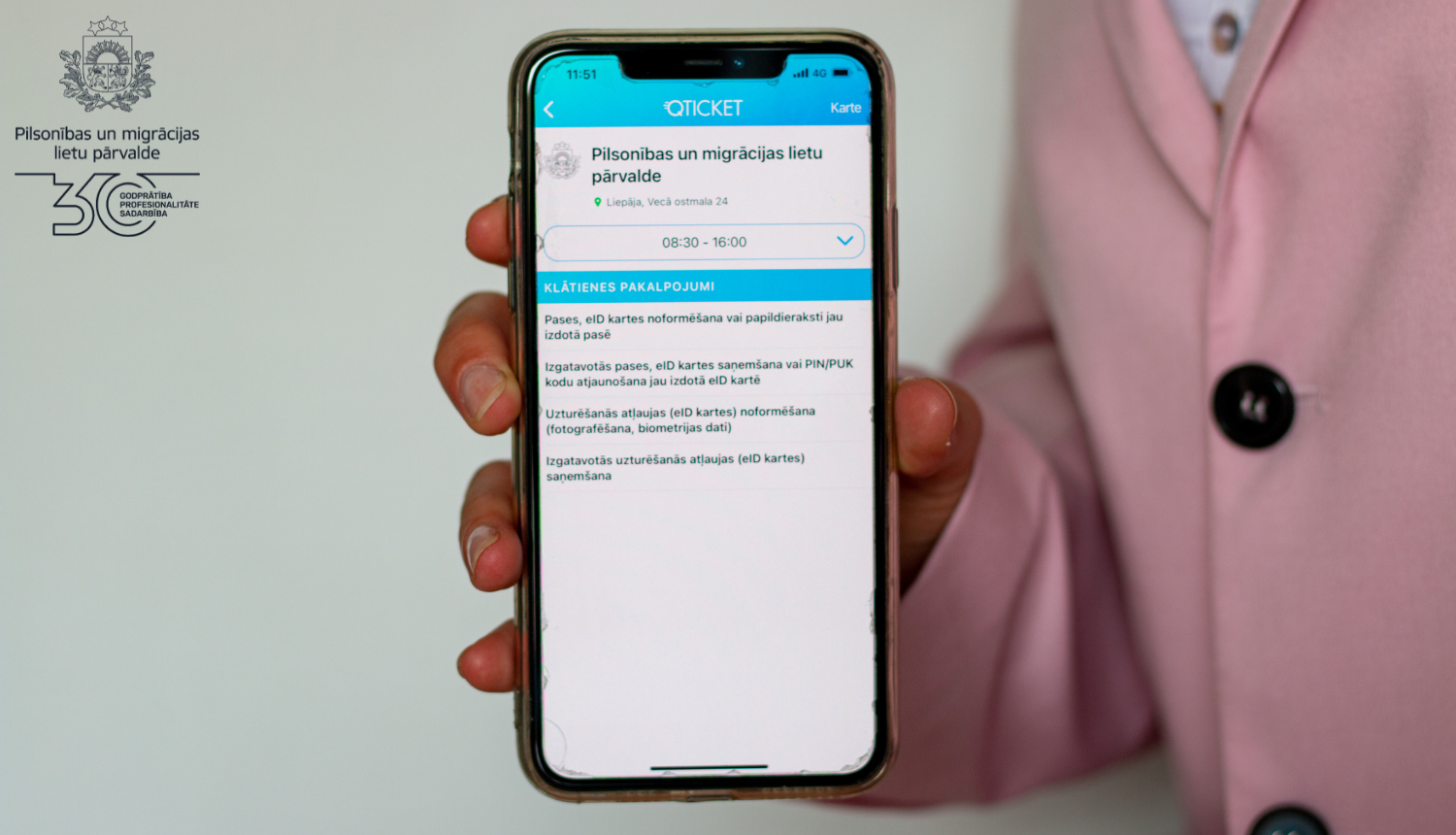 Piesakies Liepājas nodaļas apmeklējumam iepriekšējā pieraksta lietotnē