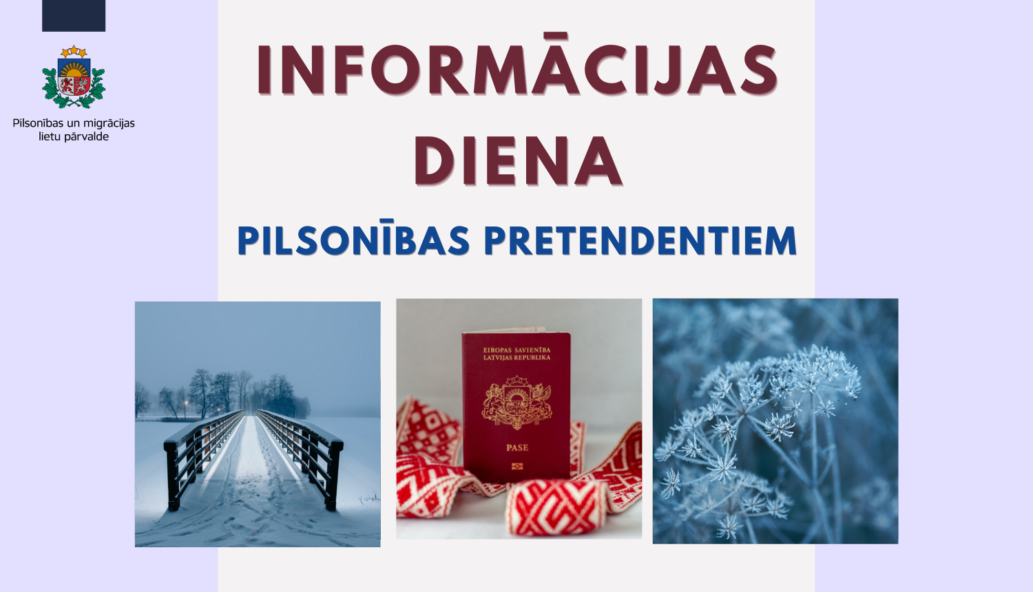 Informācijas diena pilsonības pretendentiem, dažas ziemas bildes