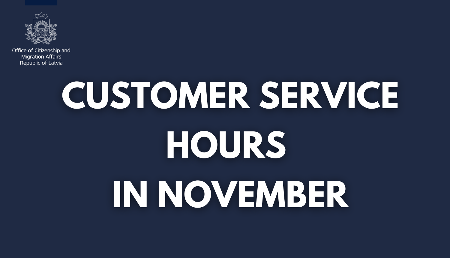 Customer service hours in november