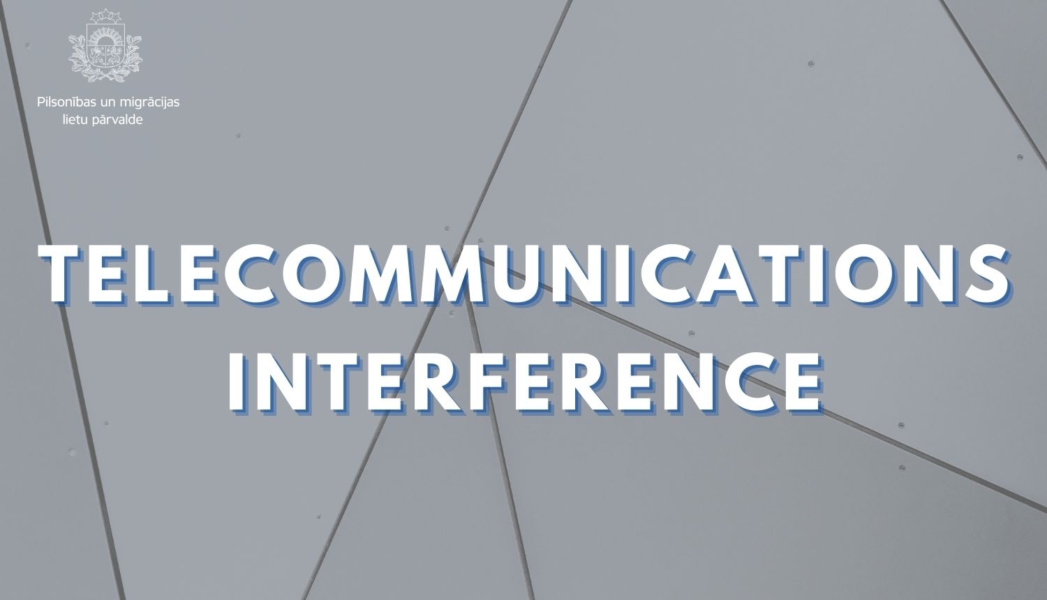 Text: Telecommunications interderence