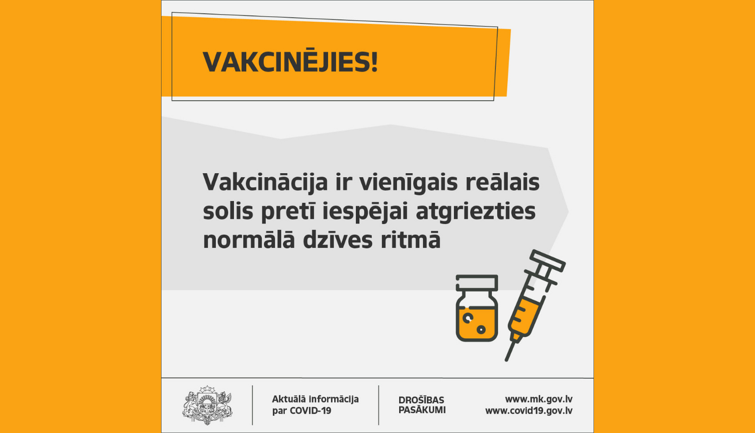 Informatīvs materiāls - vakcinējies