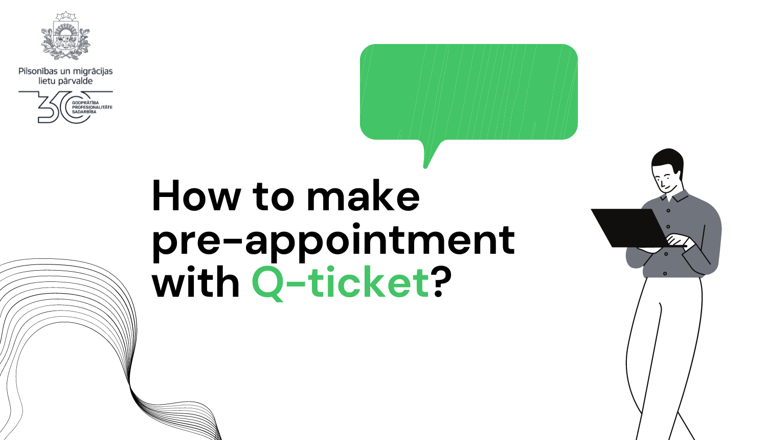 Visual graphic material How to make pre-appointment with Q-ticket?
